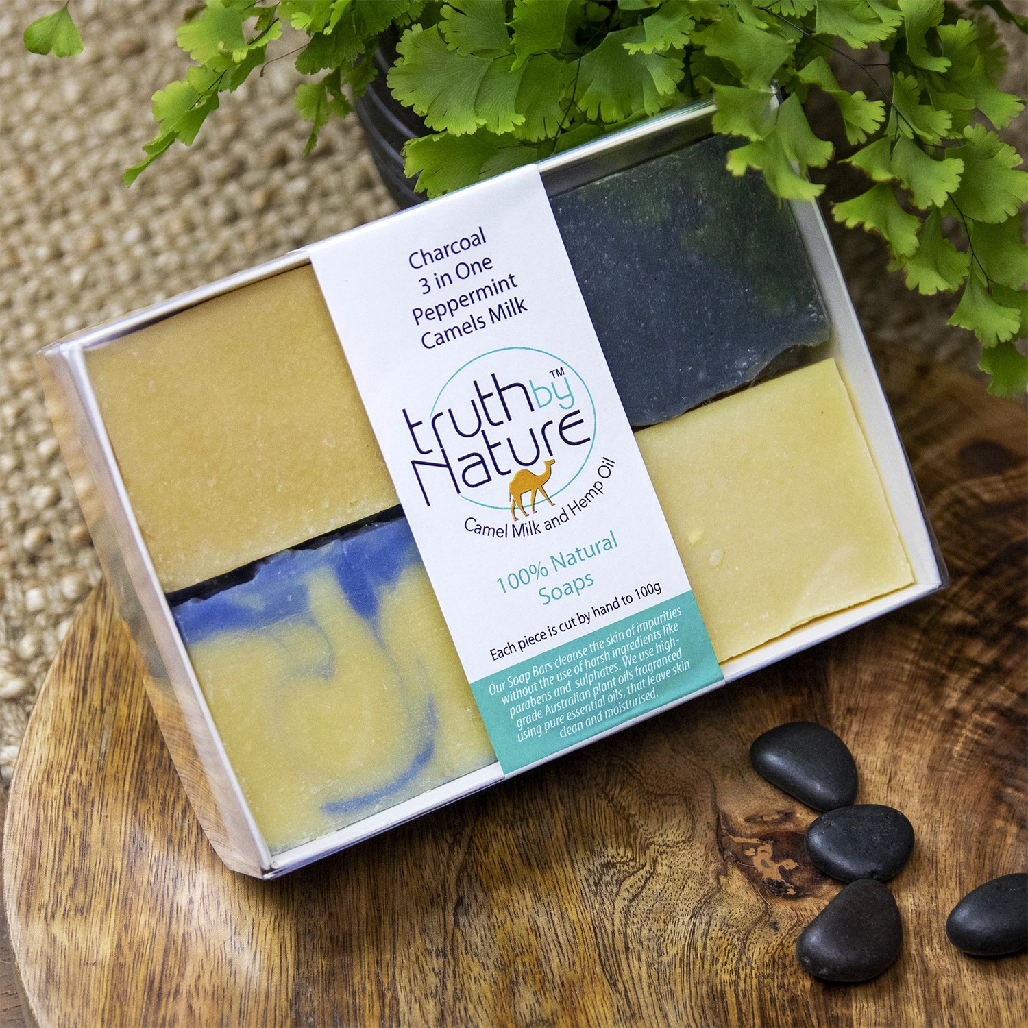 Hand Soap Bars 4 Pack Camel milk and hemp oil