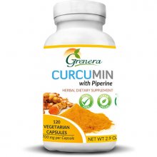 Curcumin w/ Piperine Supplement Capsules (120 caps)